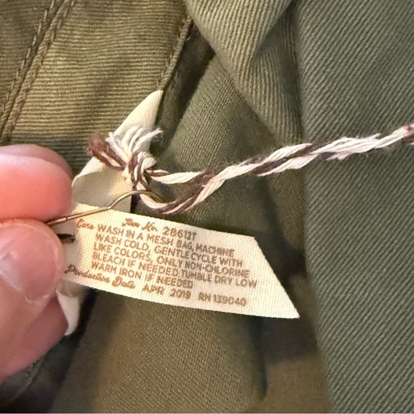 MATILDA JANE Jacket Moments with You Size S Army Green Pockets Patchwork - Picture 8 of 9